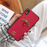 グッチ iphone xr/xs/xs max手帳型ケース  可愛い ブランド gucci アイフォンテンアール/x/xs マックスカバー GGロゴ付け 蜂 個性ジャケット 芸能人愛用