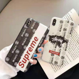 supreme stussy iphone xr/xs maxケース個性ブランド iphone 10s/xsケースオシャレ潮流 アイフォン 8/7 plusケース男女兼用