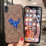コーチcoach iphone xr/xs maxケース パロディ風 iphone x/xsカバー ブランド アイフォン 8/7 plusケース オシャレ大人気