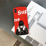 シュプリーム supreme iphone xrカバー iphone xs maxケース ブランド箱デザイン 3D手触り アイフォンx/8/7plusケース 潮流 おしゃれ 耐衝撃