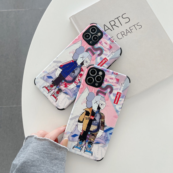 Kaws オシャレiphone11/11pro/11pro maxケース個性iphone x/xs/xr/xs maxケース アイフォン7/8/plusケース若者愛用 激安新品   2色