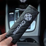 クロムハーツ カーシートカバー ユニバーサルステアリングホイールカバー シートベルトパッド シフトノブプロテクター アームレストボックスカバーコースター 12枚セット 車室内装飾 ユニバーサル
