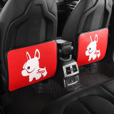 シートバックポケット キックガード 車用アンチ汚いマット 傷 汚れ 防止 シートバックプロテクター 子供のためのキックマット シートカバー カーグッズ 愛車 保護パッド オートシートバックカバー カー用品 ベージュ