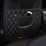 クロムハーツ シートバックポケット キックガード 車用アンチ汚いマット 傷 汚れ 防止 シートバックプロテクター 子供のためのキックマット シートカバー カーグッズ 愛車 保護パッド オートシートバックカバー カー用品 ベージュ