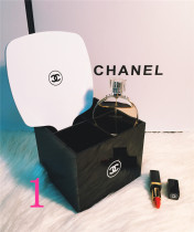 お買い得２つセット　手鏡と小物入れの組合せ　CHANEL/シャネル　化粧用品鏡/収納BOX