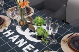 CHANEL　シャネル　テーブル掛け　テーブルクロス　食卓カバーおしゃれ北欧風　キッチン/レストラン　撥水防油耐熱カバー