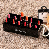 シャネル小物入れ　CHANELアクリル収納ボックス　メイクボックス　口紅ボックス　インテリア