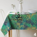 テーブルクロス　シャネル/CHANEL　テーブルかけ/食卓カバー/机カバー　防塵撥水汚れ防止　リネン風薄手　インテリア雑貨