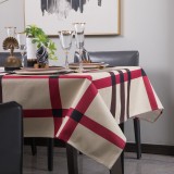 テーブルクロス　Burberry/バーバリー　テーブルかけ　撥水食卓カバー　防塵汚れ防止　リネン生地厚手　キッチン/レストラン/とだな