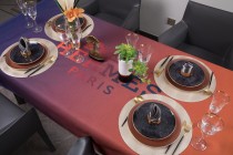 HERMES　テーブルクロス　テーブル掛け　エルメス食卓カバー　リネン生地厚手　撥水防塵汚れ防止　インテリア雑貨机カバー北欧風