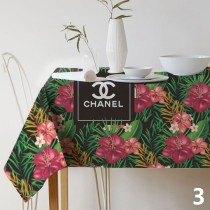 テーブルクロス　シャネル/CHANEL　テーブルかけ/食卓カバー/机カバー　防塵撥水汚れ防止　リネン風薄手　インテリア雑貨