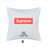 SupremeクッションカバーOrクッション中材あり◆シュプリーム人気カバー　リネン生地ベルベット生地クッションカバー　インテリア雑貨
