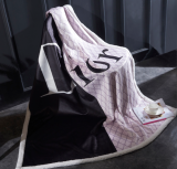 ディオール　Dior　もうふ　人気ブランケット　毛布　ひざ掛け毛布　ふわふわ毛布　布団冬用 2枚合わせ　あったか　裏起毛