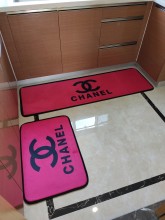 CHANEL　キッチンマット　シャネルカーペット　人気マット　トイレ浴室新居玄関マット　滑り止め★オールシーズン　ピンク