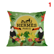 HERMESクッションカバー★エルメス　クッションカバーまたはクッション中材あり/抱き枕/背当て　綺麗な花柄カバー　人気クッションカバー