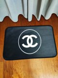 CHANEL　キッチンマット　玄関マット　シャネルカーペット★人気マット　トイレ吸水マット浴室　ウォッシャブル　黒色