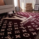 LOUIS VUITTON　ルイヴィトン カーペット　ブラウン　モノグラム　目立つロゴ　カーペットカバー ラグ マット