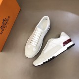 最新Hermesエルメス シンプル クラシック メンズ スニーカー