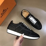 最新Hermesエルメス シンプル クラシック メンズ スニーカー