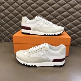 最新Hermesエルメス シンプル クラシック メンズ スニーカー
