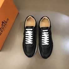 最新Hermesエルメス シンプル クラシック メンズ スニーカー