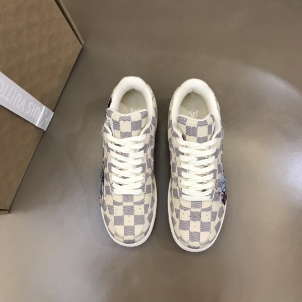 超話題!Loui Vuitto x OFF-WHITE x Nike Tripartite クール メンズ カジュアル スニーカー