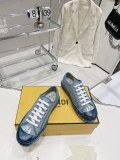 大人気 FENDI ドミノ 2023SS 新作 キャンバスシューズ