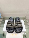 ★超人気23Ss 新作 Dior Dway 刺繍プラットフォームサンダルとスリッパ