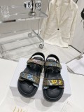 超話題! Dior ディオール2023新作重工業刺繍ベルクロサンダルとスリッパ