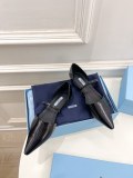 最新PRADA プラダ キャットウォーク モデル 中空ポインテッド バレエ シューズ