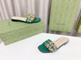 入手困難Gucciグッチの新しいファッションオールマッチバンブーバックルスリッパ