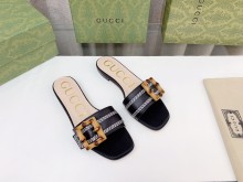 大人気Gucciグッチの新しいファッションオールマッチバンブーバックルスリッパ