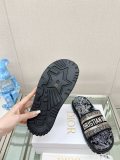 ★超人気23Ss 新作 Dior Dway 刺繍プラットフォームサンダルとスリッパ