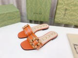 Gucciグッチ通販の新しいファッションオールマッチバンブーバックルスリッパ