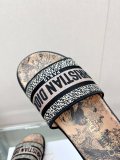 高品質2023SS 新作 Dior Dway 刺繍プラットフォームサンダルとスリッパ