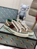 Gucci通販2023 エクスプローシブ キャンバス シューズ メンズ レディース