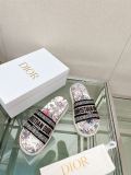 2023SS 新作 Dior Dway 刺繍プラットフォームサンダルとスリッパ