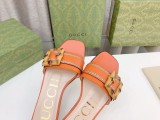 Gucciグッチ通販の新しいファッションオールマッチバンブーバックルスリッパ