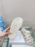 23Ss 新作 Dior Dway 刺繍プラットフォームサンダルとスリッパ