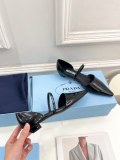 最新PRADA プラダ キャットウォーク モデル 中空ポインテッド バレエ シューズ
