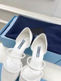 最新PRADA プラダ キャットウォーク モデル 中空ポインテッド バレエ シューズ