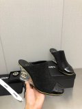 Chanel シャネル2023春夏新商品カウンターキャットウォークスタイルプラットフォームスリッパ