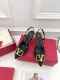ヴァレンティノ VALENTINO 2023春夏新作ビッグVバックル編み込みハイヒールサンダル