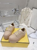 高品質FENDI フェンディ 2023SS 新作 マフィン 厚底 カジュアルシューズ スニーカー