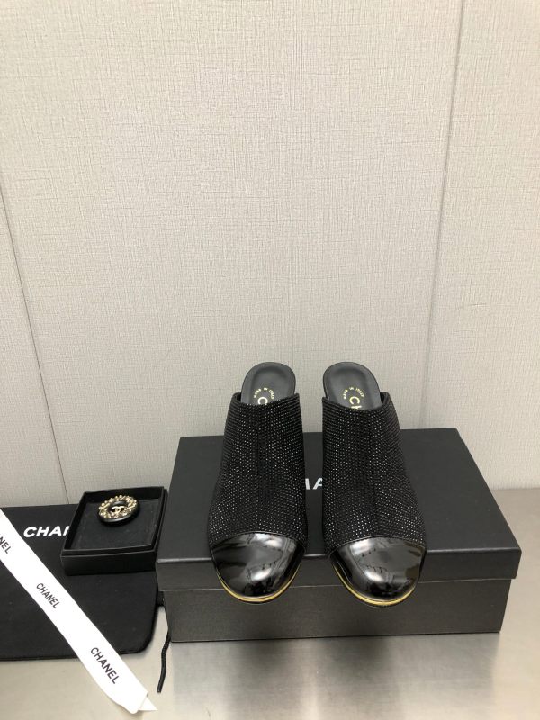 Chanel シャネル2023春夏新商品カウンターキャットウォークスタイルプラットフォームスリッパ