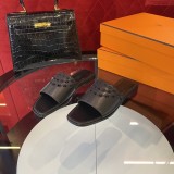 最新Hermesエルメスのハンドメイドスリッパ