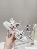 Dior ディオール通販 2023新作重工業刺繍ベルクロサンダルとスリッパ