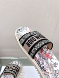 2023SS 新作 Dior Dway 刺繍プラットフォームサンダルとスリッパ