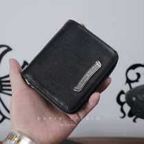 最高品質 クロムハーツ スクエアジップ ビルウォレット 財布 925シルバー/本革(レザー)激安 通販