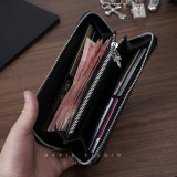 最高品質 クロムハーツ イタリア輸入 アリゲーター クロス 925 スターリング シルバー 長財布 激安 通販